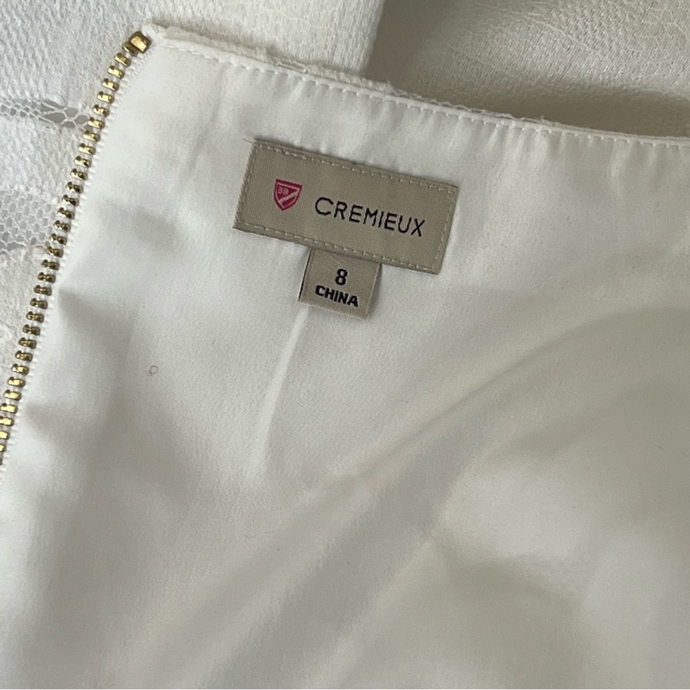 Daniel Cremieux White Sleeveless Sheath Dress Scoop Neck Mini - Picture 8 of 13